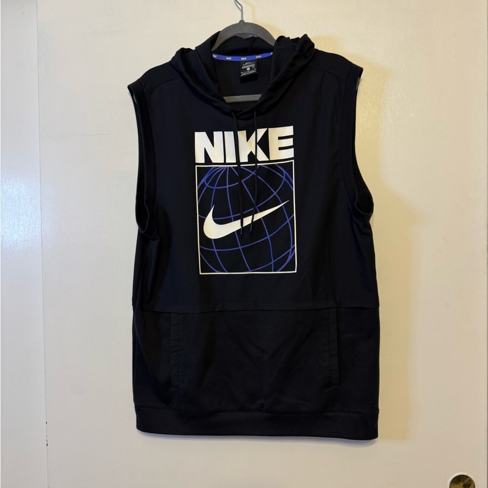 Nike Black Sleeveless Hoodie